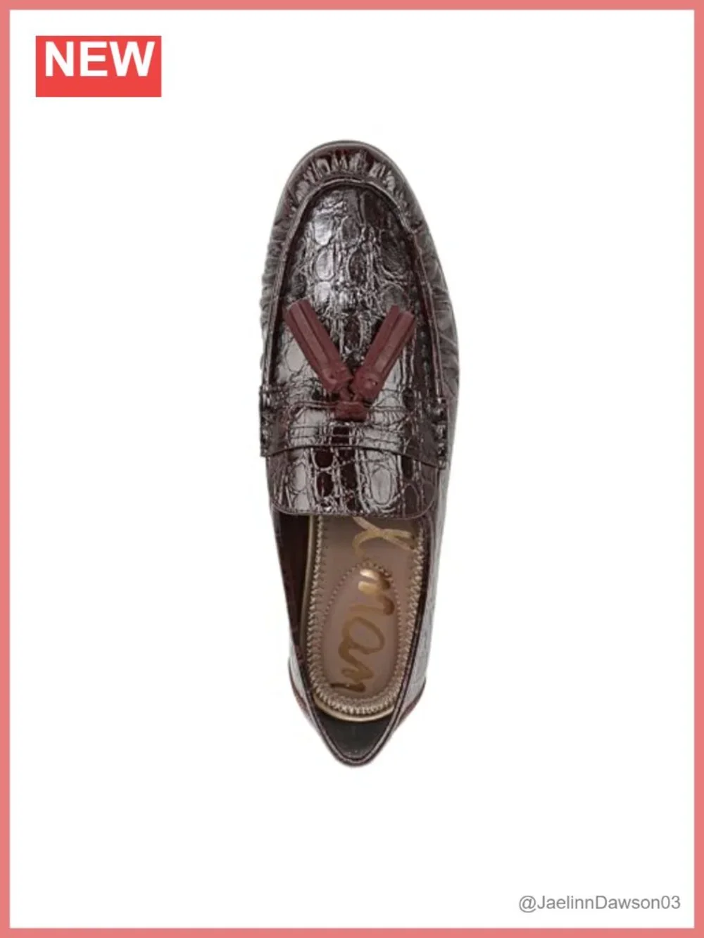 Sam Edelman Lana Tassel Loafer Slip-On Leather Flats